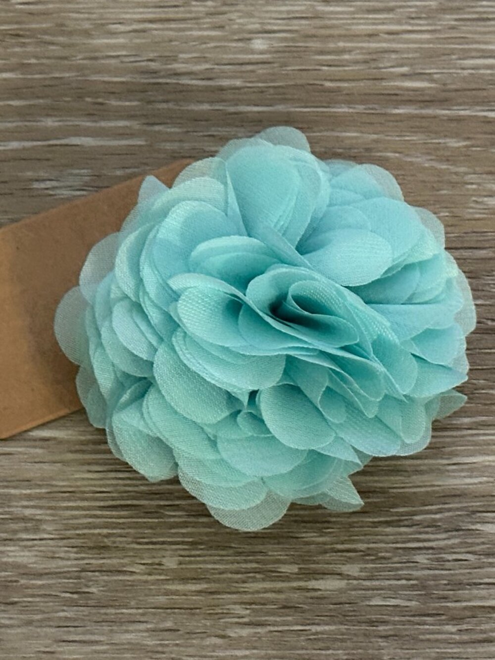 NWT Fornash Turquoise Aqua Blue Flower Hair Clip or Brooch Beautiful!